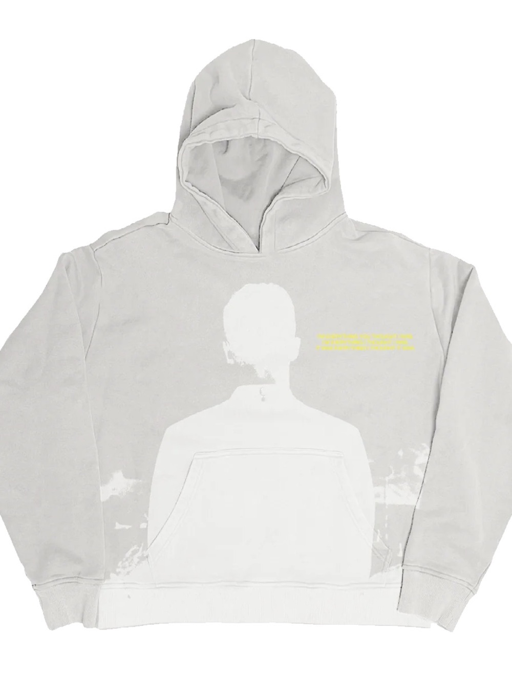 Justin Timberlake Shadow White Hoodie Forget Tomorrow World Tour Merch Grey 2X